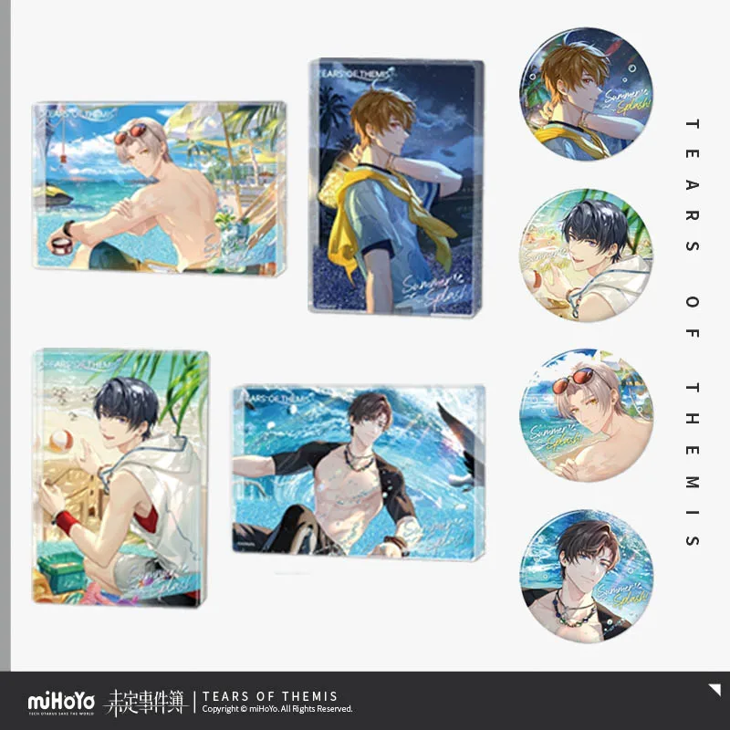 

Sunsyea Tears of Themis Official Merch miHoYo Original Authentic CXHY Badge Acrylic Ornament Raven Libra Adjudicator King