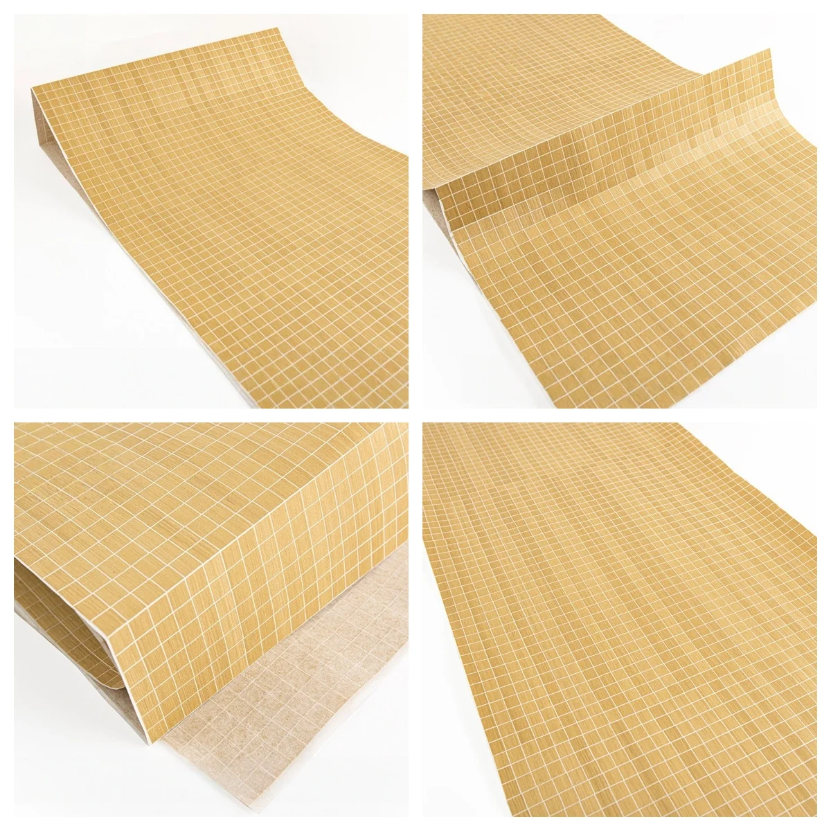 Small Checker Engineered wood veneer 0.4-0.5mm – 250x58cm for Hotel Furniture & Car Inter (Backing Non-woven Fabric)ior