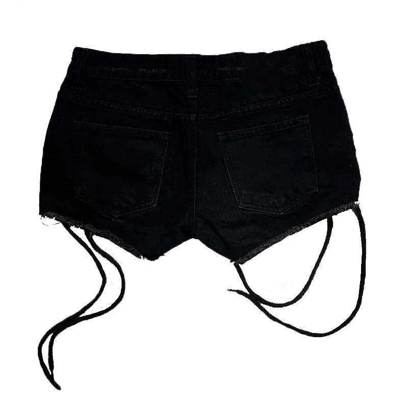 Subcultural Summer Gothic Hot Girl Women's Metal Circle Willow Nail Decorative Shorts Ultra Short Shorts Punk Y2K Harajuku Sexy - Image 3