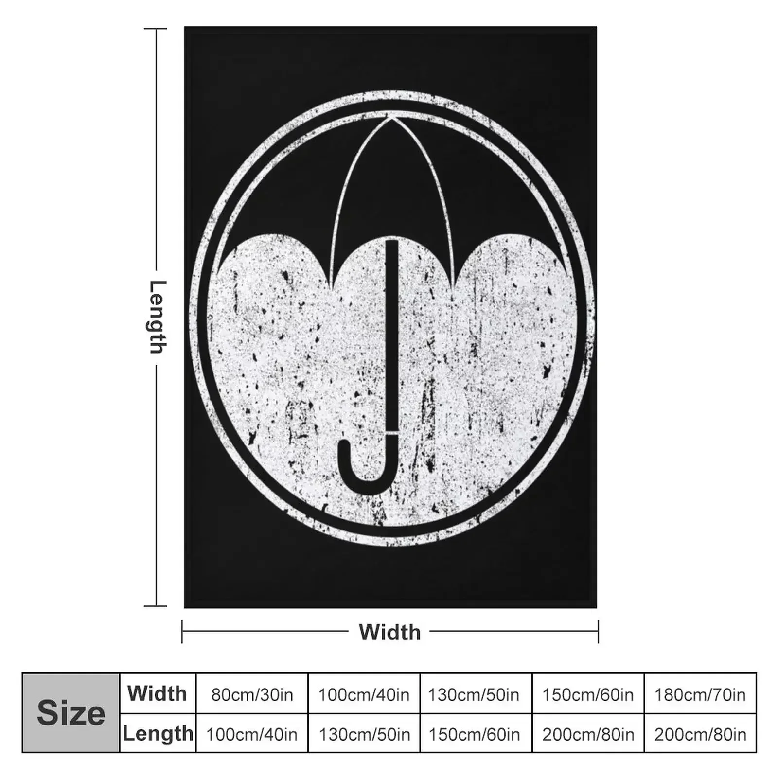 Umbrella Academy Symbol Throw Blanket couch cozy soft plush fuzzy picnic outdoor blanket