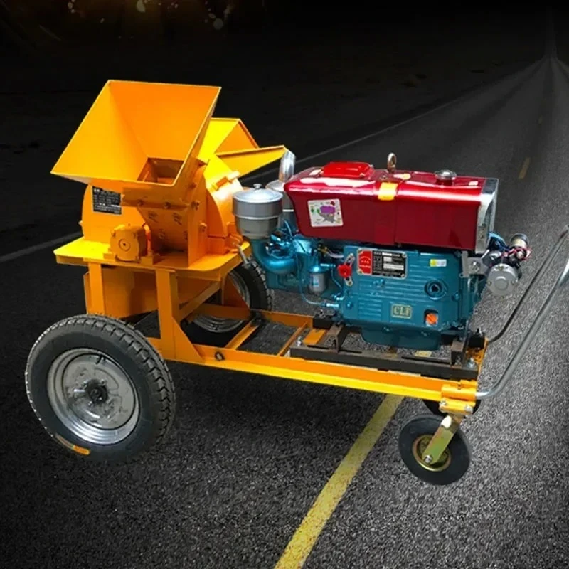 Branch Shredder Garden Small Mobile Wood Shredder Electric Diesel Large Multi-function Wood Shredder