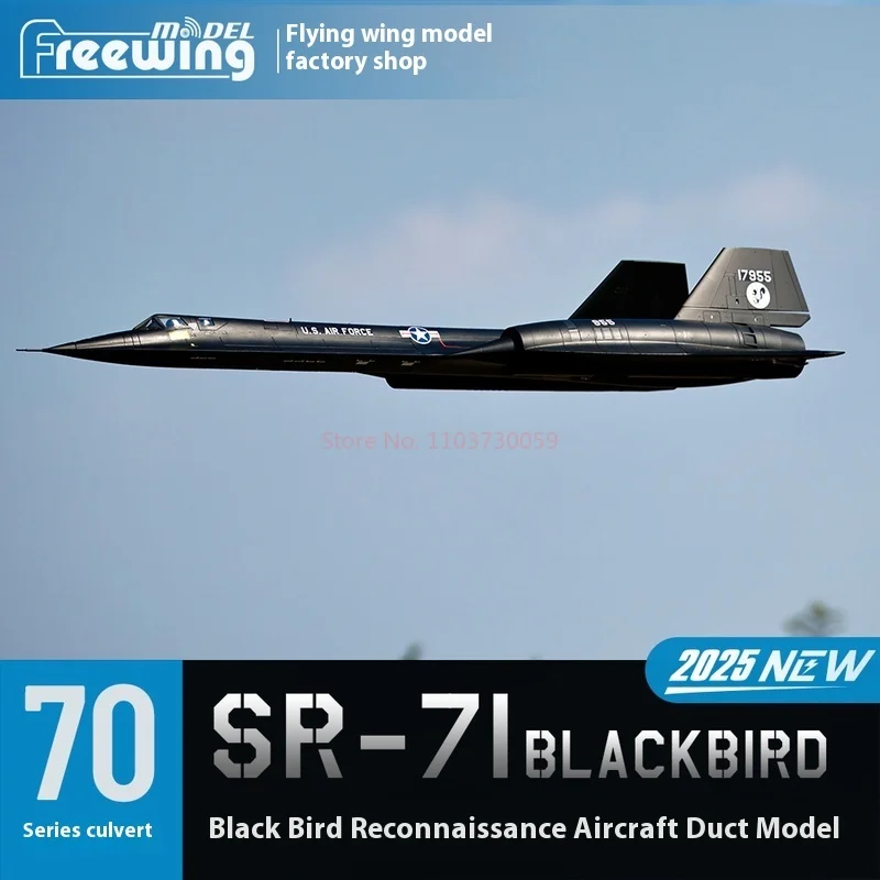 Freewing المزدوج 70 مللي متر Sr-71 Blackbird Rc طائرة طائرة ثنائية القناة الاستطلاع الطائرات الكبيرة الثابتة الجناح طائرة نموذجية #5