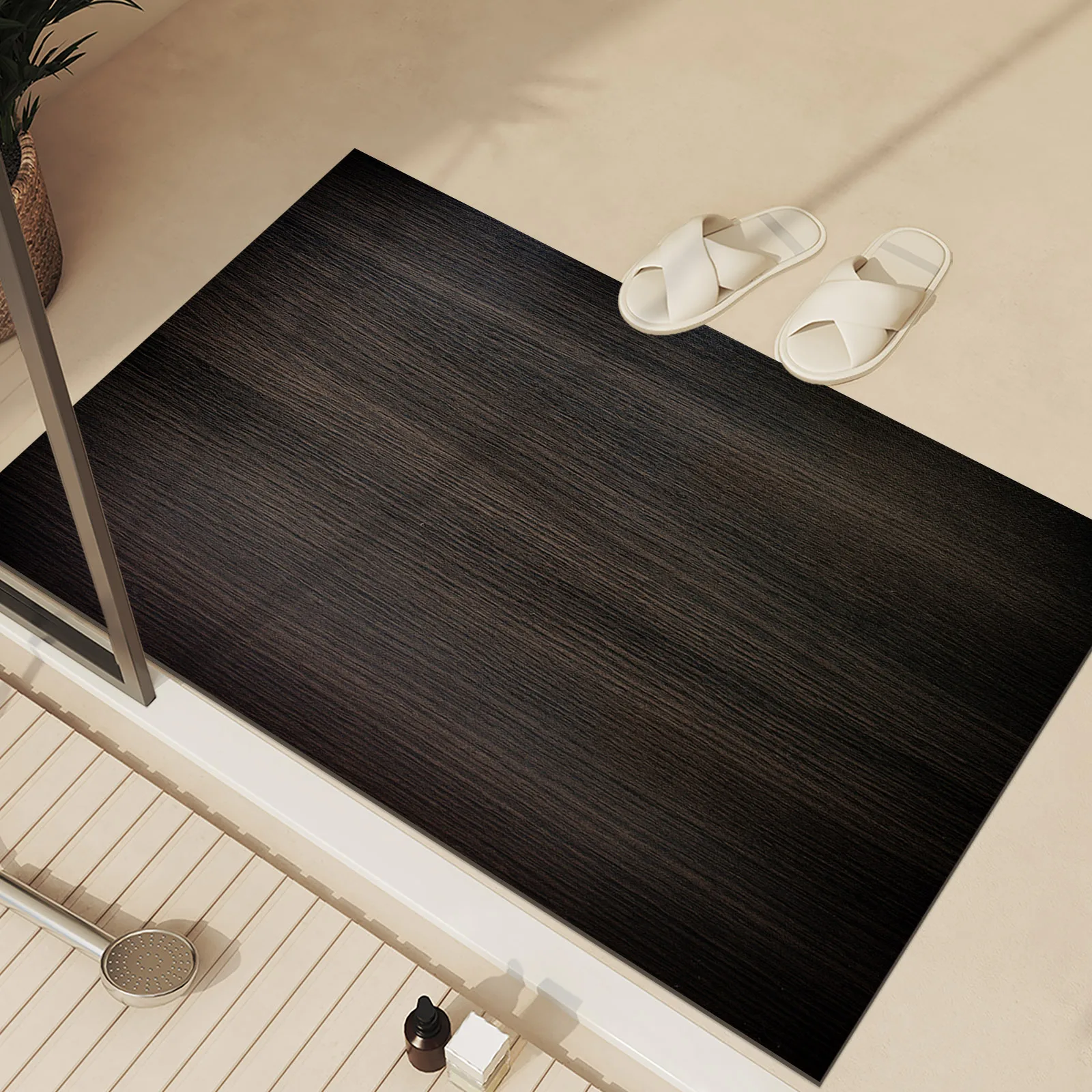 

VIKAMA древесное зерно диатомовой грязи, напольный коврик, коврик для ванной комнаты, входной коврик для туалета, быстросохнущий противоскользящий ковер, мягкая подкладка