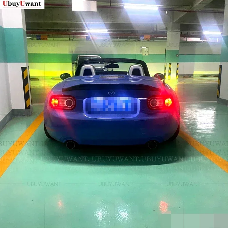 For MX5 NC NCEC Roster Miata EPA Type 3 2009-2015 Carbon Fiber Rear Trunk Spoiler Tail Boot Lip Wing (PRHT Hard Top Only)