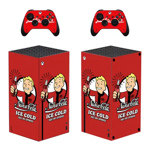 Nuka Cola Skin Sticker Decal Cover for Xbox Series X Console and 2 Controllers XSX Sticker Vinyl