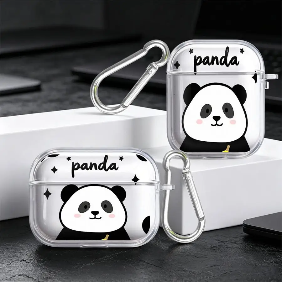 Case For Airpods 3 Pro2 1 2 Pro Pro3 4 Clear Earphone Cases Cover Cute Banana Panda