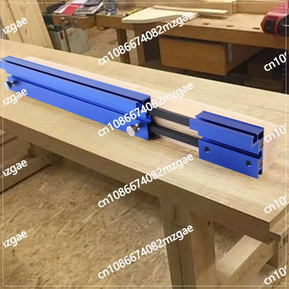 75 type telescopic aluminum profile router fence T-shaped track table saw fence woodworking T-groove