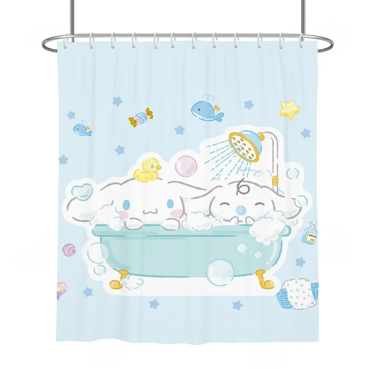 

Sanrios Pochacco Kuromi Cinnamoroll Kawaii Anime Cartoon 180*180 Bathroom Curtains Shower Curtain Decor Waterproof Anti-mildew