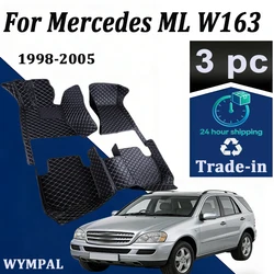 Car Floor Mats For Mercedes ML W163 1998-2005 DropShipping Center Interior Accessories 100% Fit Leather Carpets Rugs Foot Pads