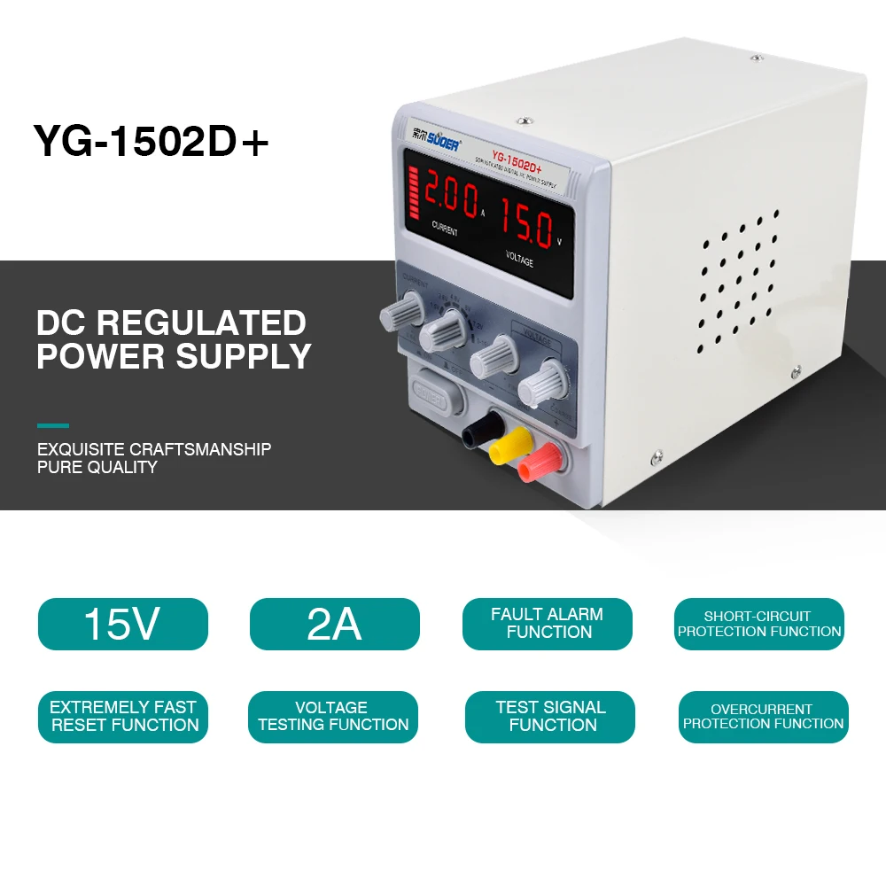 قابل للتعديل الدقة تيار مستمر الجهد المنظم 220 فولت تحويل شاشة الكريستال السائل إمدادات الطاقة مستقرة لإصلاح الهاتف 240 فولت 15 فولت 2A