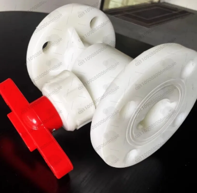 PVDF fluoroplastic ball valve high temperature resistant double live connection by any socket butt welding flange chemical valve