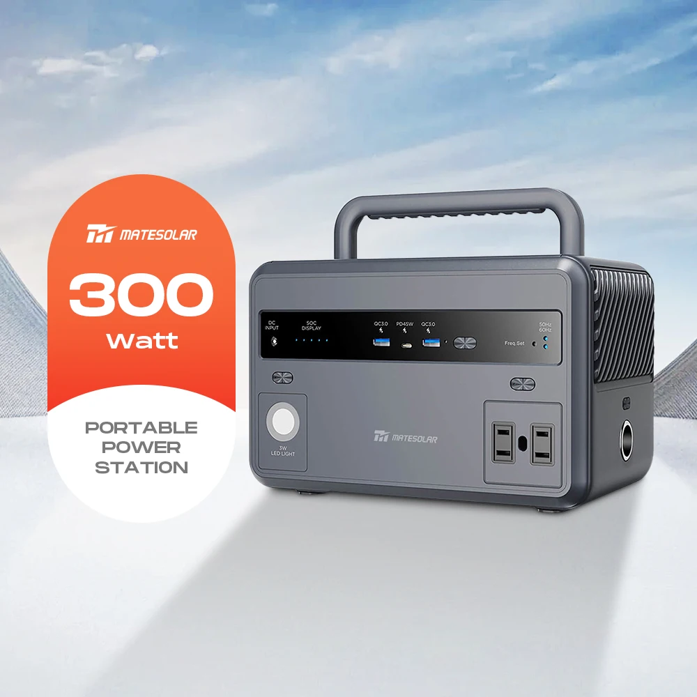 Mate Portable Power Station 300W 600W 12V 220V Pure Sine Wave Home Power Battery Station Small Delicate and Digital GT300/600