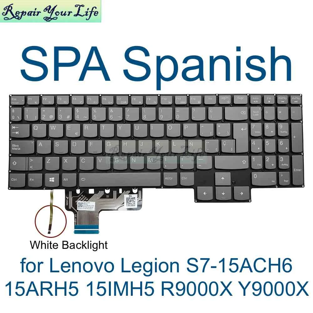 SP LA GE RGB Backlit Keyboard for Lenovo Legion S7-15ACH6 15ARH5 15IMH5 R9000X Y9000X Spanish Latin German PR5SYBG PR5SYPerkeyCB