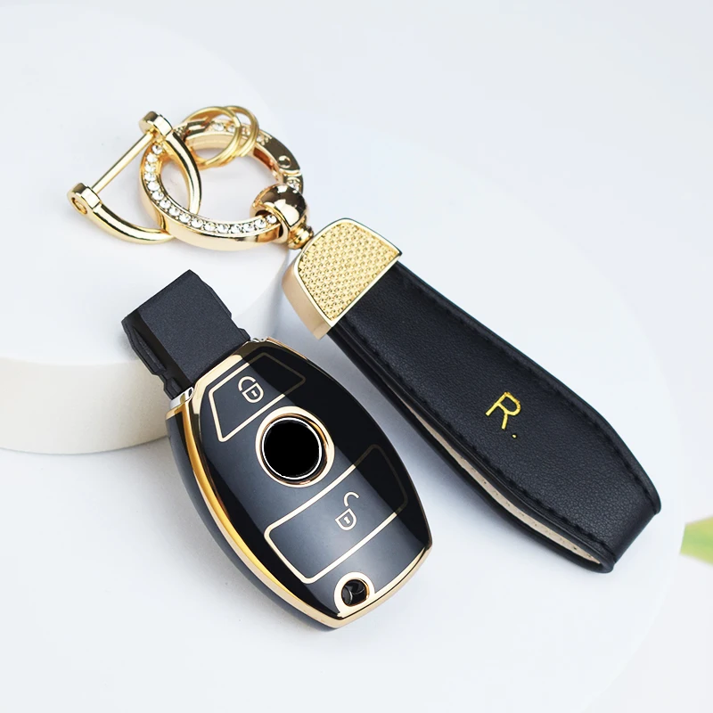 TPU Shell Fob Für Mercedes Benz W204 W463 W176 W251 W205 AMG EINE C E S G Klasse GLA CLA GLK GLC CLS Auto Remote Key Fall Abdeckung