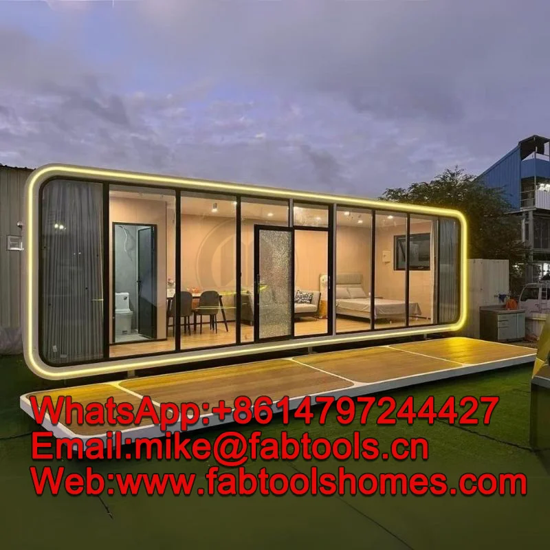 Quick Expandable Container ATV Cabin House with Glass Prefabricated Steel Home Featuring Sandwich Panel for Hotels