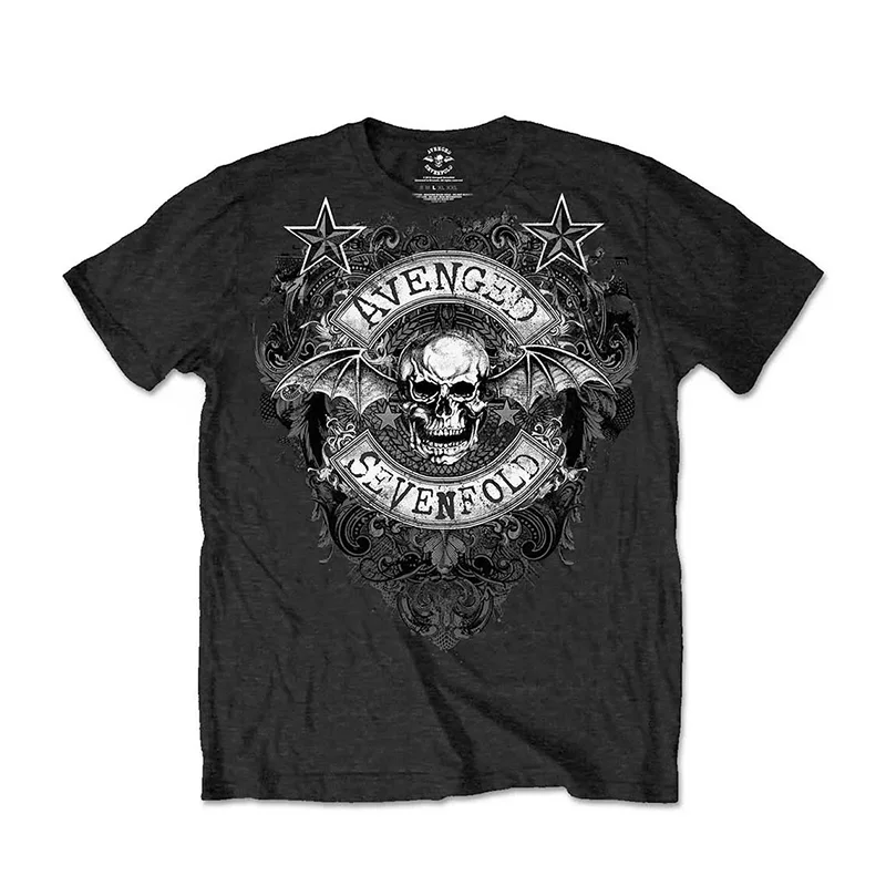 Футболка мужская оверсайз в стиле хип-хоп с принтом черепа