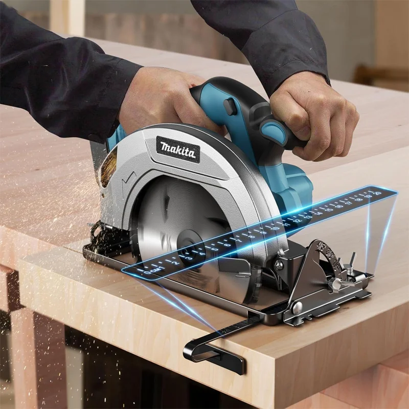 Makita 7 Inch 5000RPM Brushless Circular Saw Cordless Handheld Woodwork Saw Adjustable Cutting Depth Multifunction Tool