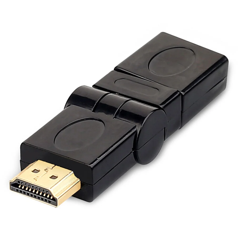 Expandedor de conector giratorio de CABLE HDMI ajustable en ángulo de 360 grados para televisores de pared