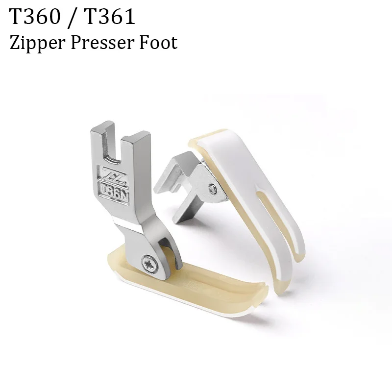 

T360/T361 Zipper Presser Foot for Flat Sewing Machine, Double-layer Wear-resistant Presser Foot,Sewing Machine Replacement Parts