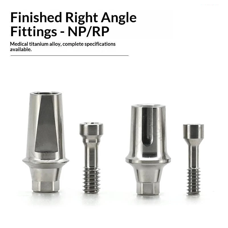 Nobel Biocare Straight Transfer Abutment Medical Grade Titanium RP NP Cemented Abutment for Dental Labs