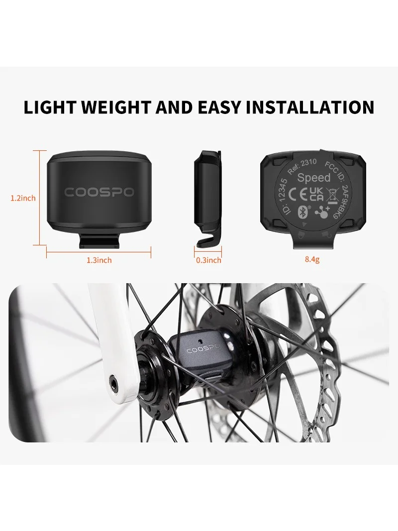 AliExpress COOSPO BK9 Bike Speed/Cadence Sensor Bluetooth5.0 ANT Bicycle Tracking IP67 for Rouvy/Zwift/Peloton/Wahoo/GPS Bike Computer