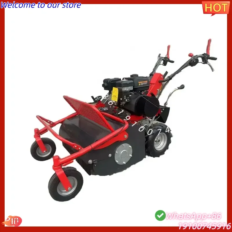 2026Hot Cordless Steel Lawn Mower Self-Propelled Petrol Drive Hand-Push Grass Cutter