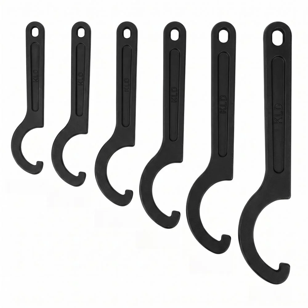 6pcs High Carbon Steel Half Round Spanner Water Meter Round Nut Wrench Plumbing Hand Tool Pipe Meter Repair Household Hardware