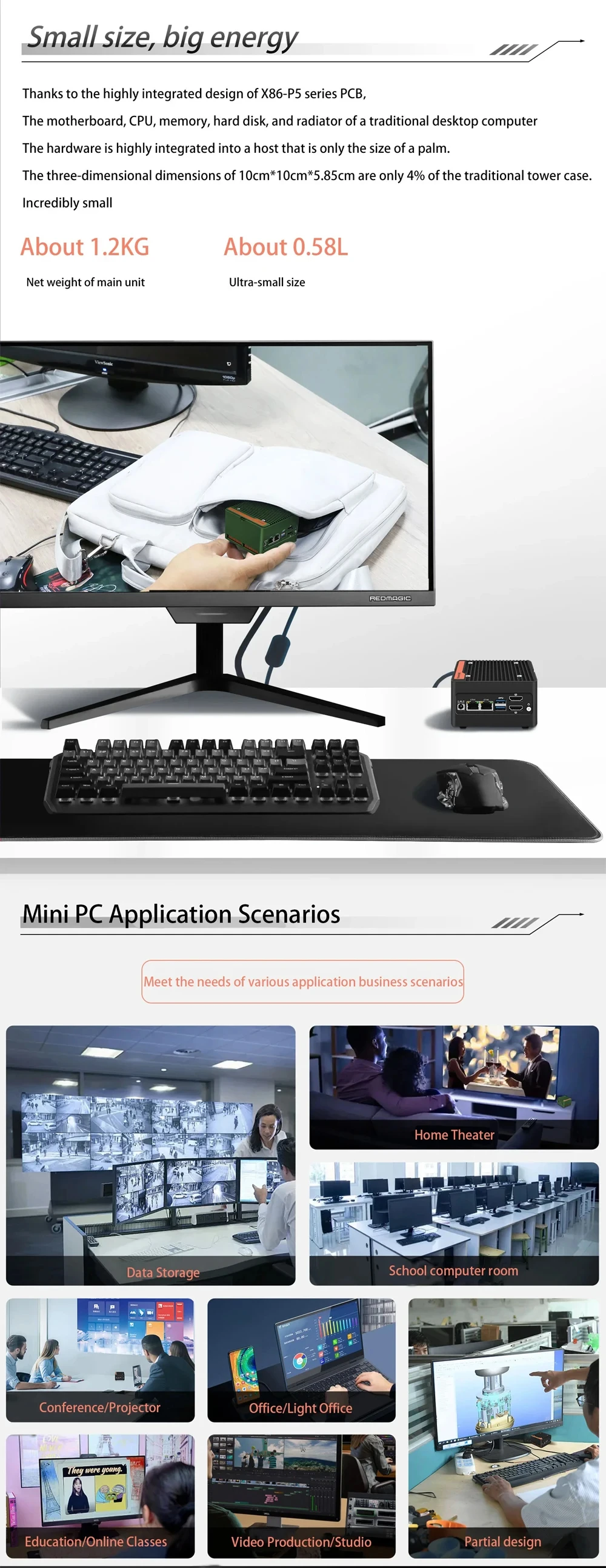 12th Gen Intel NAS Mini PC 3 N355 N305 N150 N100 4xM.2 NVMe Board 2xi226-V 2.5G DDR5 2xUSB3.2 HD Firewall PC Mini Computer Host