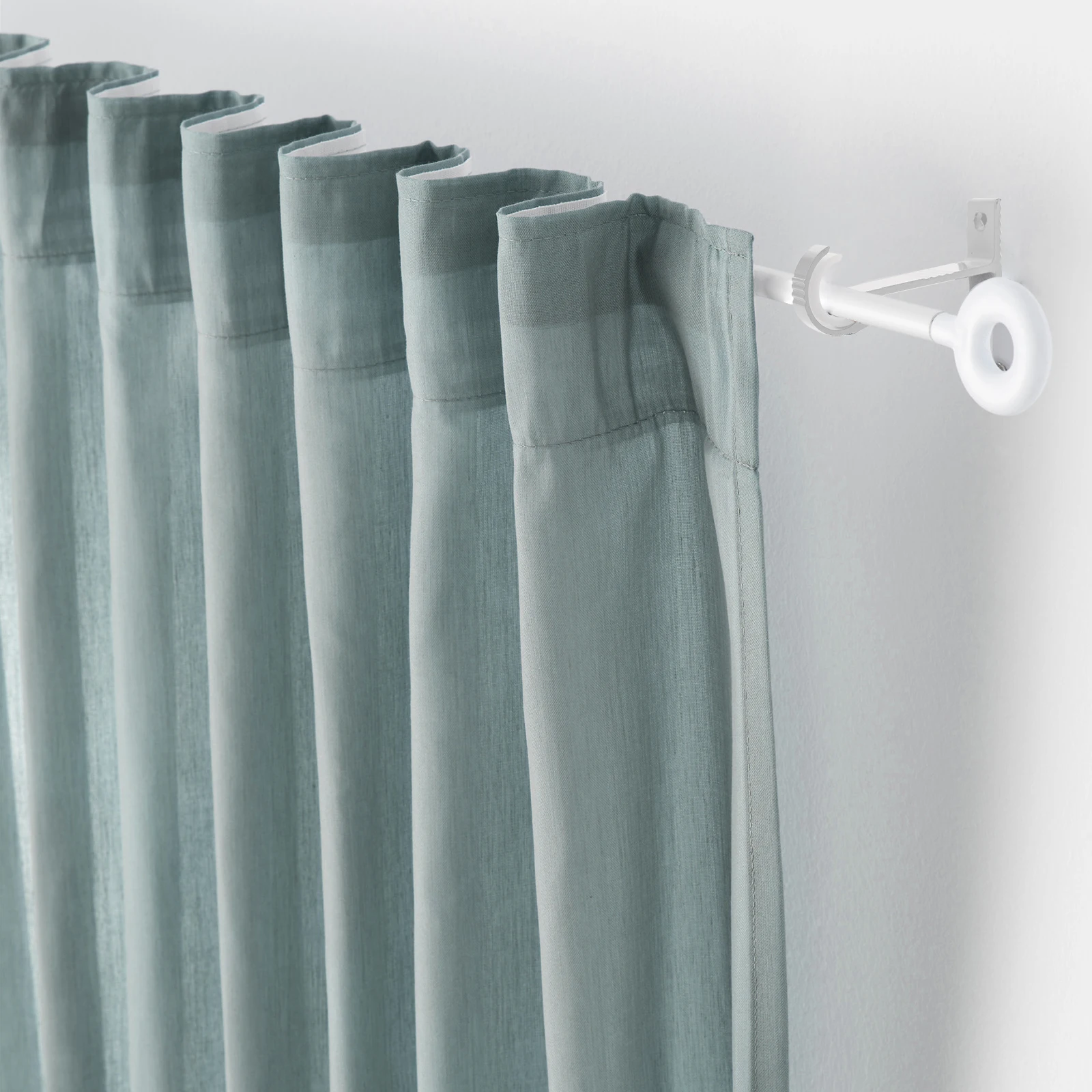 

10 Pcs Aluminum Alloy Curtain Rod Brackets Holder Shelf Smooth Finish Easy Install Home Office Decor Accessories