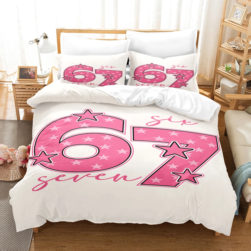 67 POP Culture 3D Print Bedding Set Modern Style Soft Duvet Cover Set King Queen Twin Size Birthday Gift for Bedroom Decor