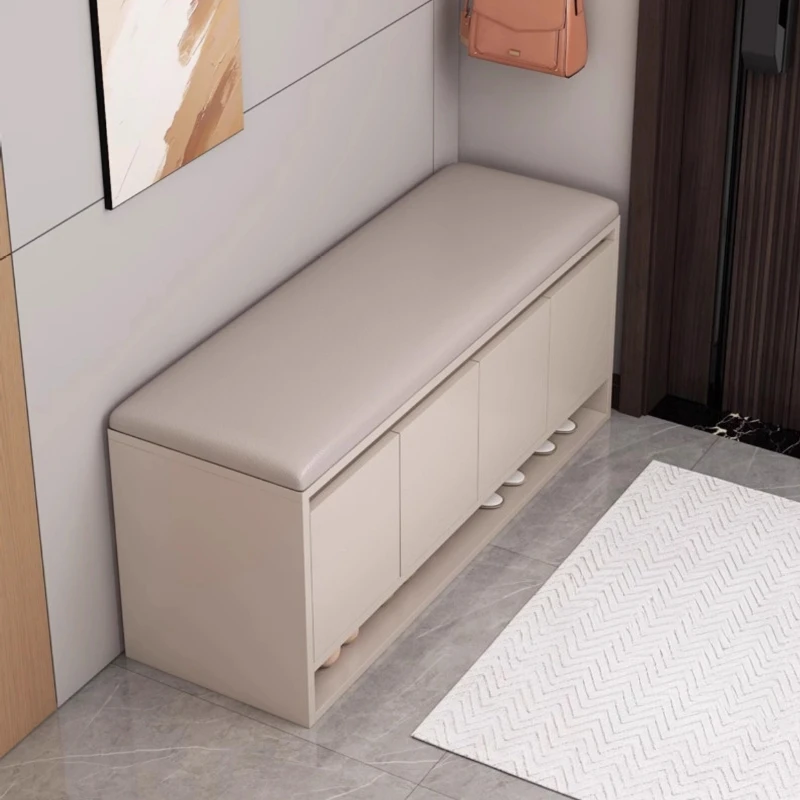 ea-Household entrance shoe cabinet modern simple proof sitting Shoemaker bench space-saving meuble chaussures home furniture-