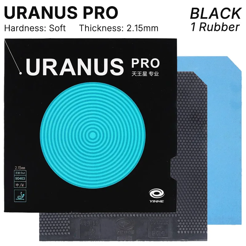 YINHE Milkyway Uranus Pro Professionele Tafeltennisrubber Korte Pimpels Buiten Ping Pong Rubber met Spons 1.8mm/2.15mm