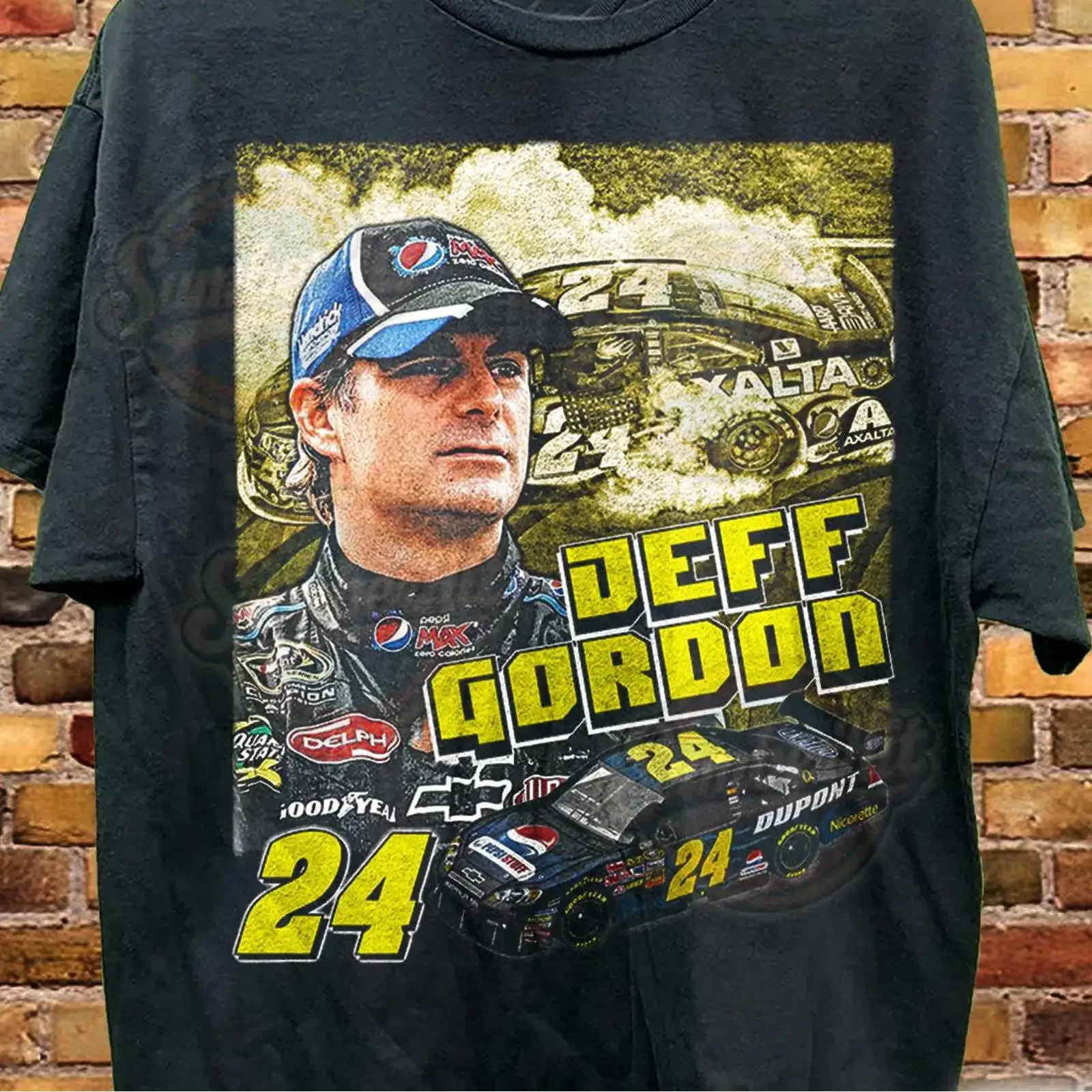 Vintage Jeff Gordon Bootleg T Shirt vintage Washed Stretched designer clothes Comfortable Unisex Slightly Casual graphic
