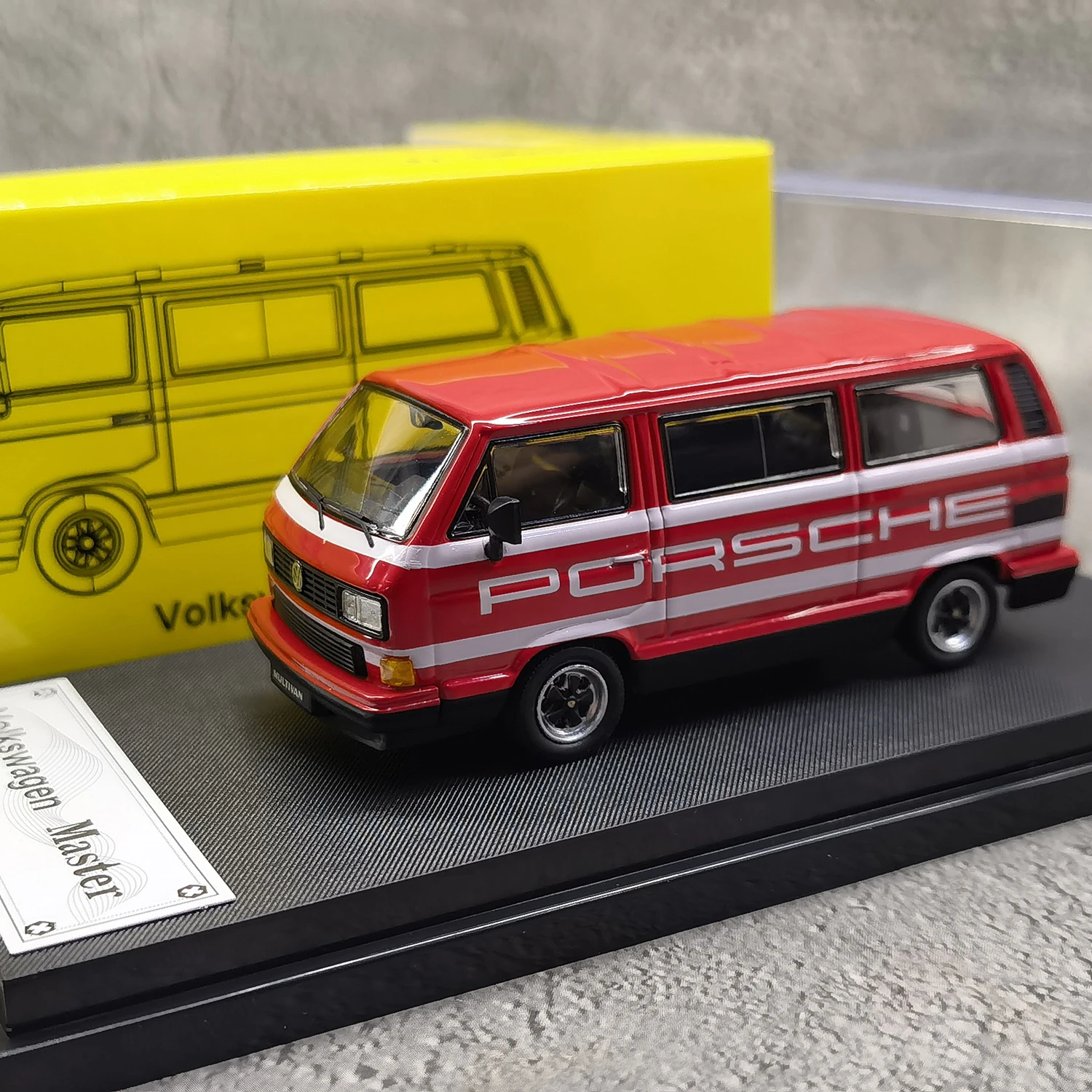 Diecast Master 1/64 Skala Volkswagen VW T3 Van Alloy Model samochodu Kolekcjonerska zabawka Prezent Pamiątka Wyświetlacz Ozdoby