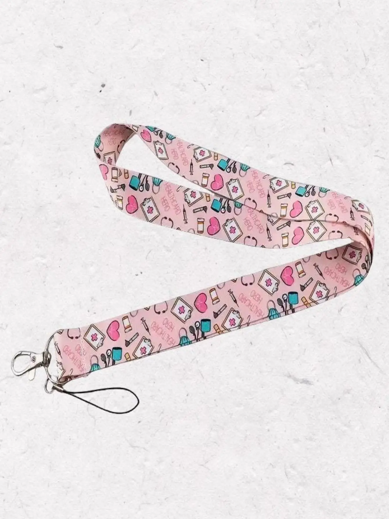 2pcs Vertical Nurse and Doctor Character Badge Hanging Rope Set,  Durable Personnel Extendable Scroll ID Card Hanging