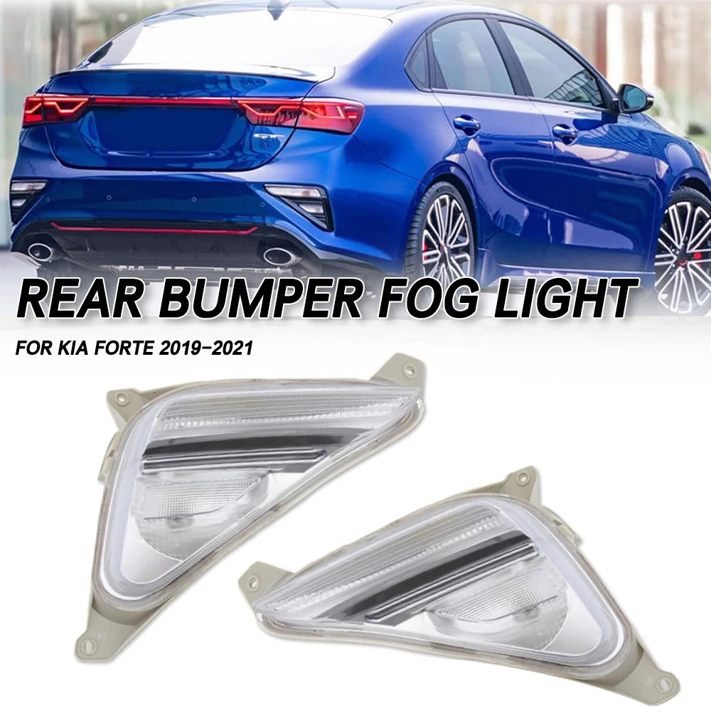 

For Kia Forte 2019 2020 2021 Front Bumper Fog Lamps Foglamp DRL Daytime Running Light
