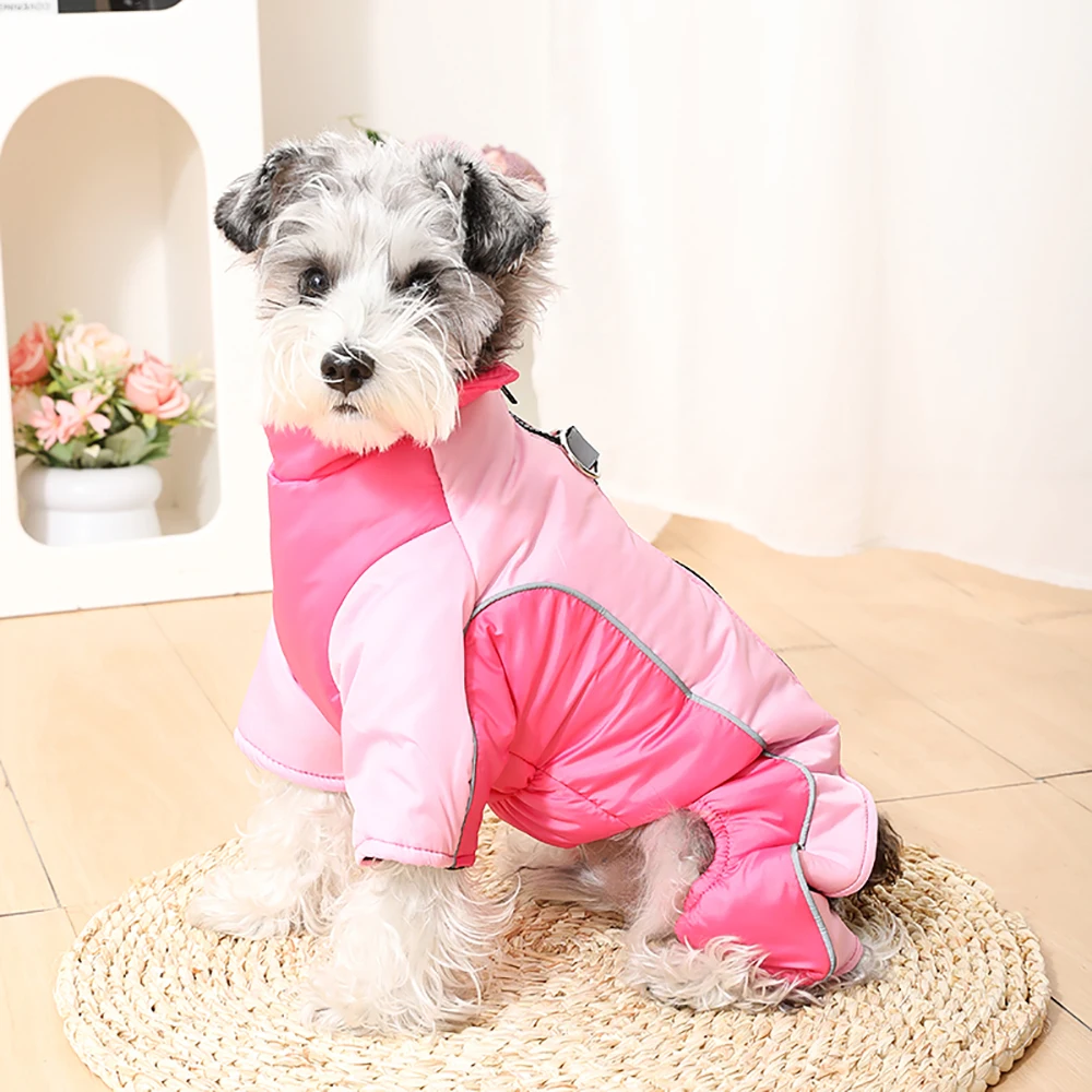 Wasserdichter Hundeanzug, Winterkleidung für Haustiere, warme, reflektierende Wolljacke für kleine und mittelgroße Hunde, Mops- und Chihuahua-Kostüm. – Detail 16