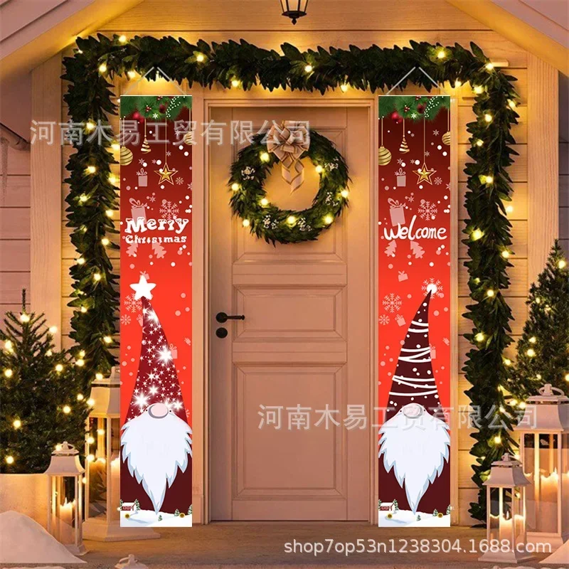 Christmas Couplets Festival Decorations Party Parties Popular Decorative Doors