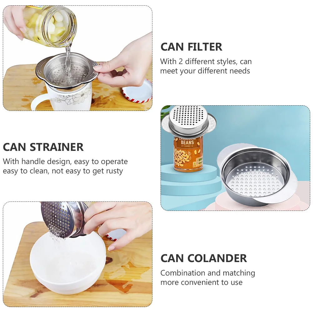 

Filter Cooking Strainer Tea Strainers Stainless Can Kitchen Colander for Goods Gadget