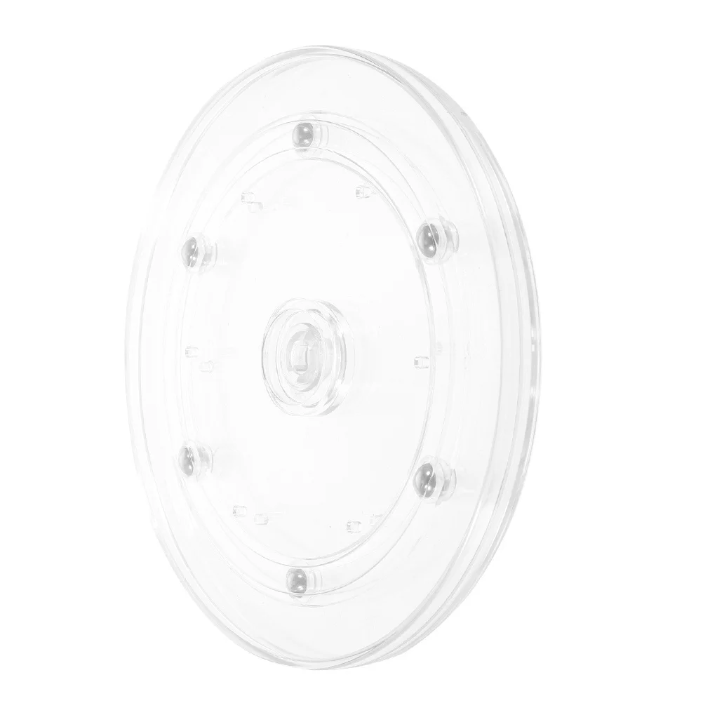 

Rotating Display Stand Transparent Acrylic Round Turntable Smooth 360 Degree Rotation Kitchen Countertop Organizer Tray