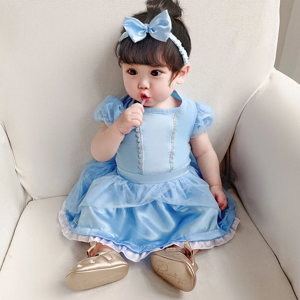 Umorden 6-24M Infant Baby Girls Princess Cinderella Costume Romper Tutu Dress With Headband Birthhday Party Fancy Dress