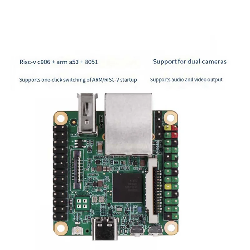 

Макетная плата BOFO Milk-V Duo S + 2MP CAM C906 RISC-V ARM поддерживает переключение в один клик ARM/RISC-V, базовая версия