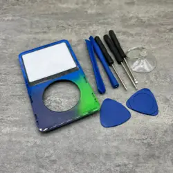 Colorful Blue Plastic Repair Replacement Front Faceplate Housing Case Cover for iPod 5th Video 30Gb 60GB 80GB