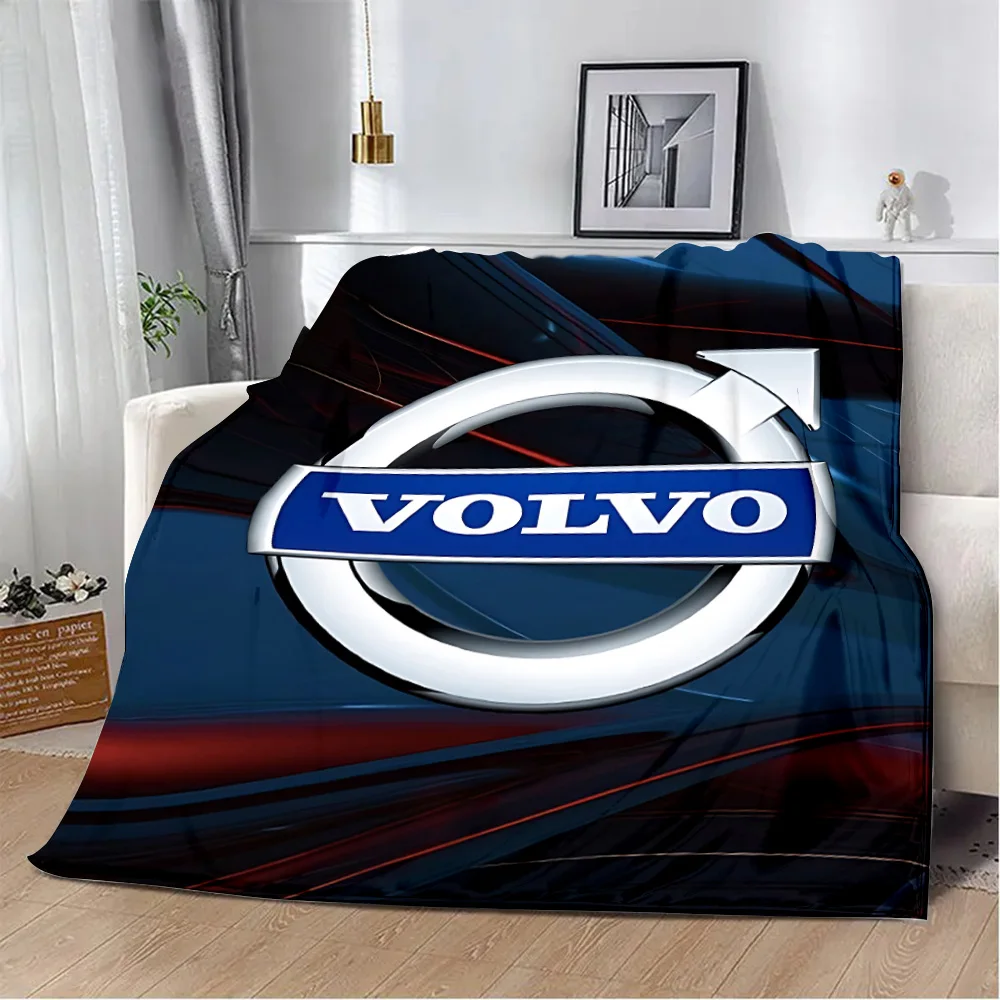 V-VolvoS Printed Blanket Picnic Blankets Warm Blanket Soft and Comfortable Blanket Home Travel Birthday Gift