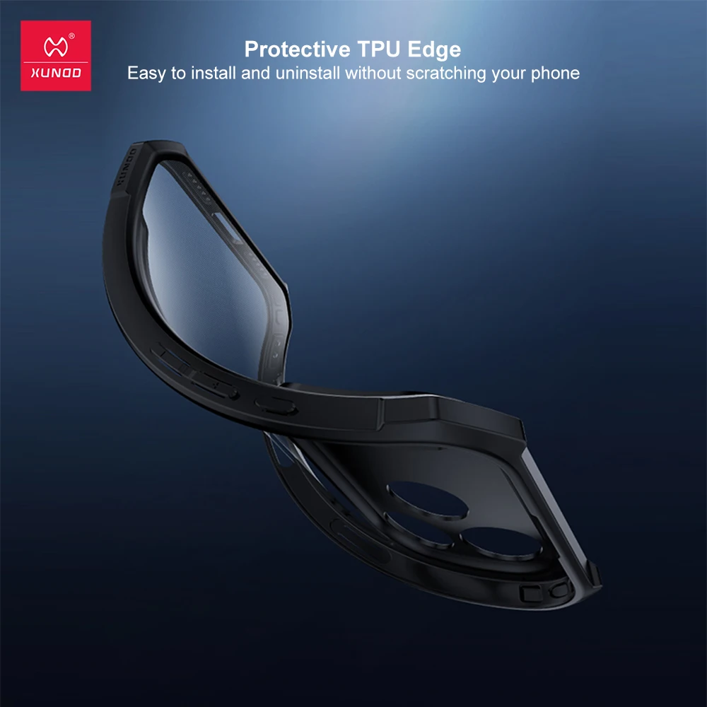 Etui Xundd do iPhone'a Air, Etui do iPhone'a 17 Pro / 17 Pro Max, Odporne na wstrząsy, Odporny na żółknięcie akryl i TPU tylna obudowa — zdjęcie produktu 5