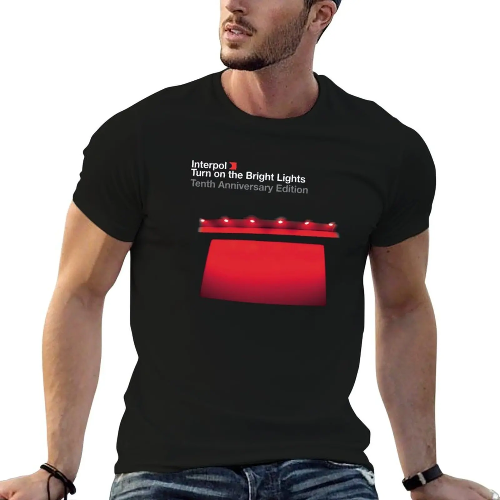 turn on the bright light - interpol band T-Shirt mens graphic t shirts man t shirts graphic T-Shirt