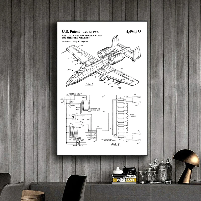 Daily necessities transportation tools Patent poster abstract drawing canvas Printing wall art decoration Home Living Room Decor