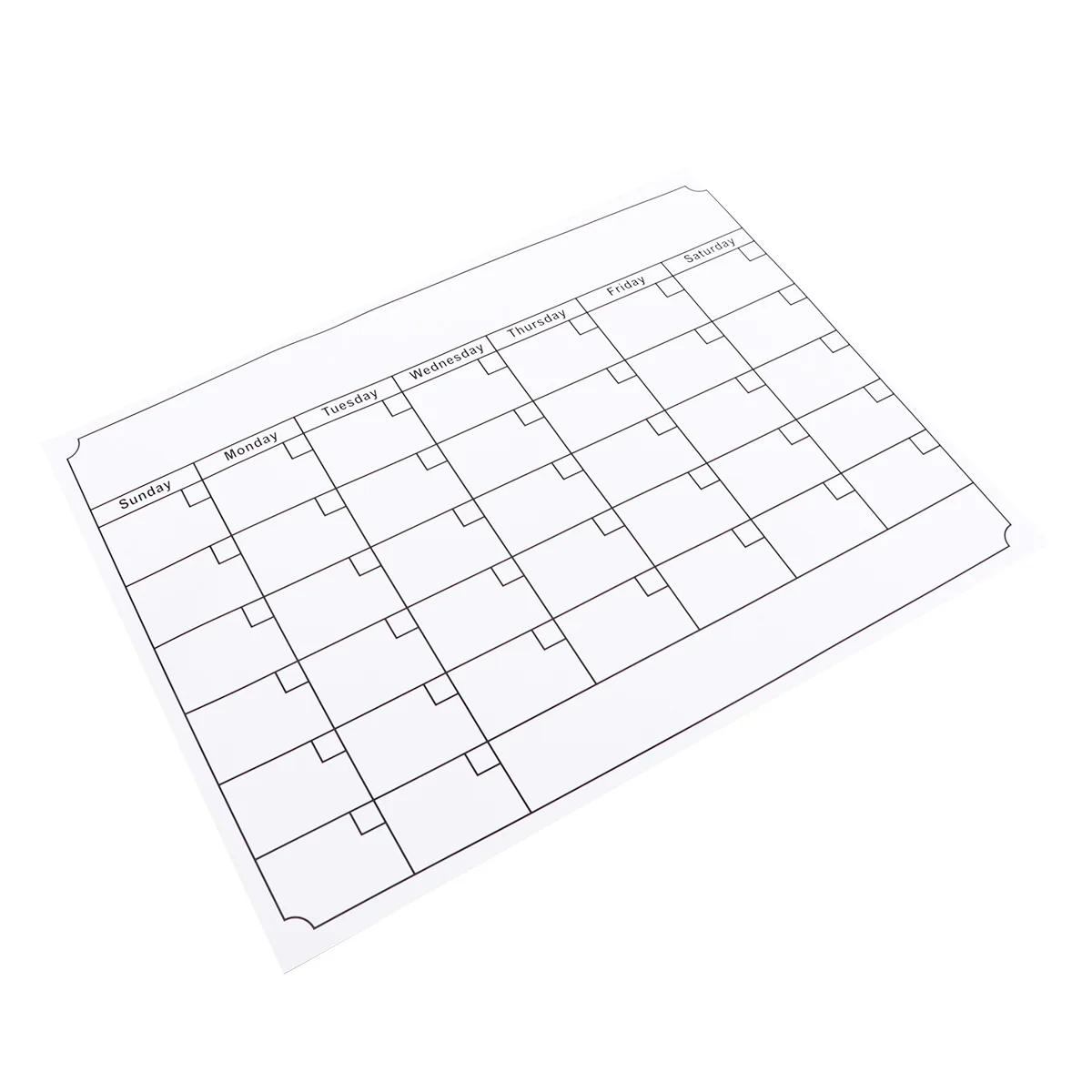 

Magnetic Whiteboard White Grid 40x30cm Erasable Flexible Fridge Memo Board Dry Erase Weekly Planning Magnetic Fridge Whiteboard