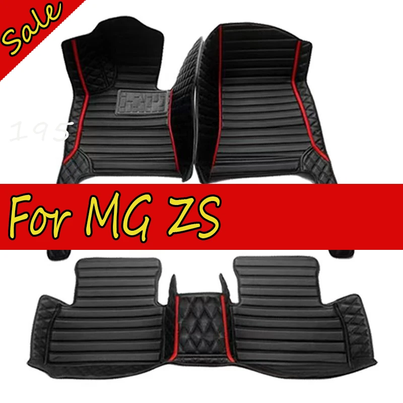 Non-hybrid Car Mats For MG ZS ZX ZST Astor ZS11 Crossover 2018~2022 Waterproof Floor Mats Push Button handbrake Car Accessories