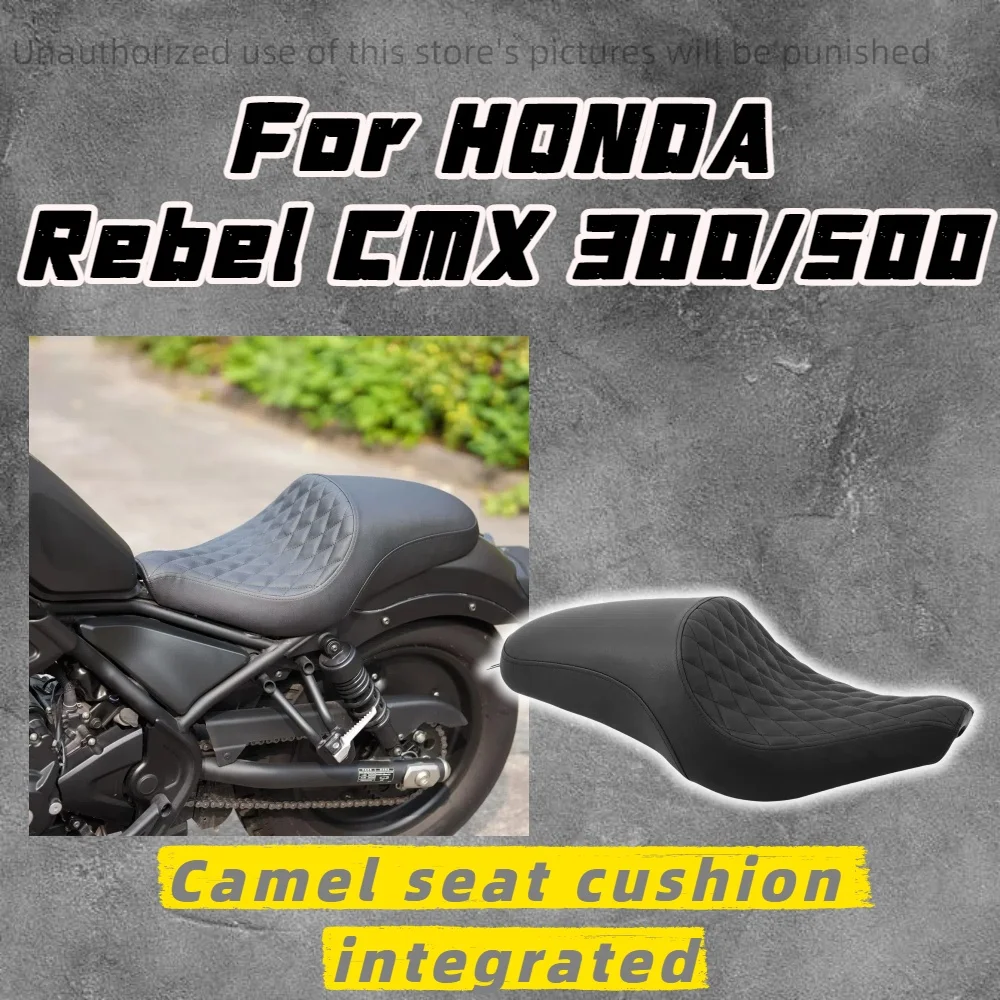 

For Honda motorcycle rebel CMX300/500 modified hump seat rebel comfortable integrated seat bag caterpillar diamond